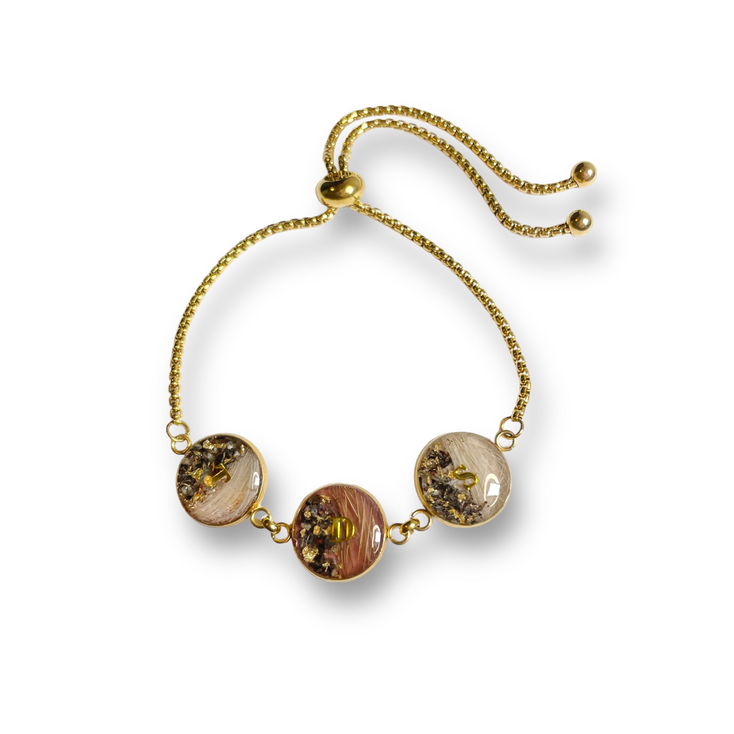 Armband mit Edelstahlfassung