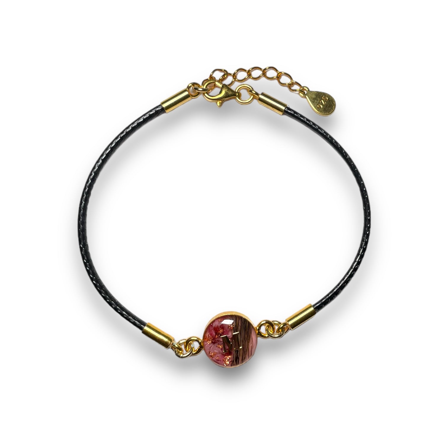 925 Silber Leder Armband