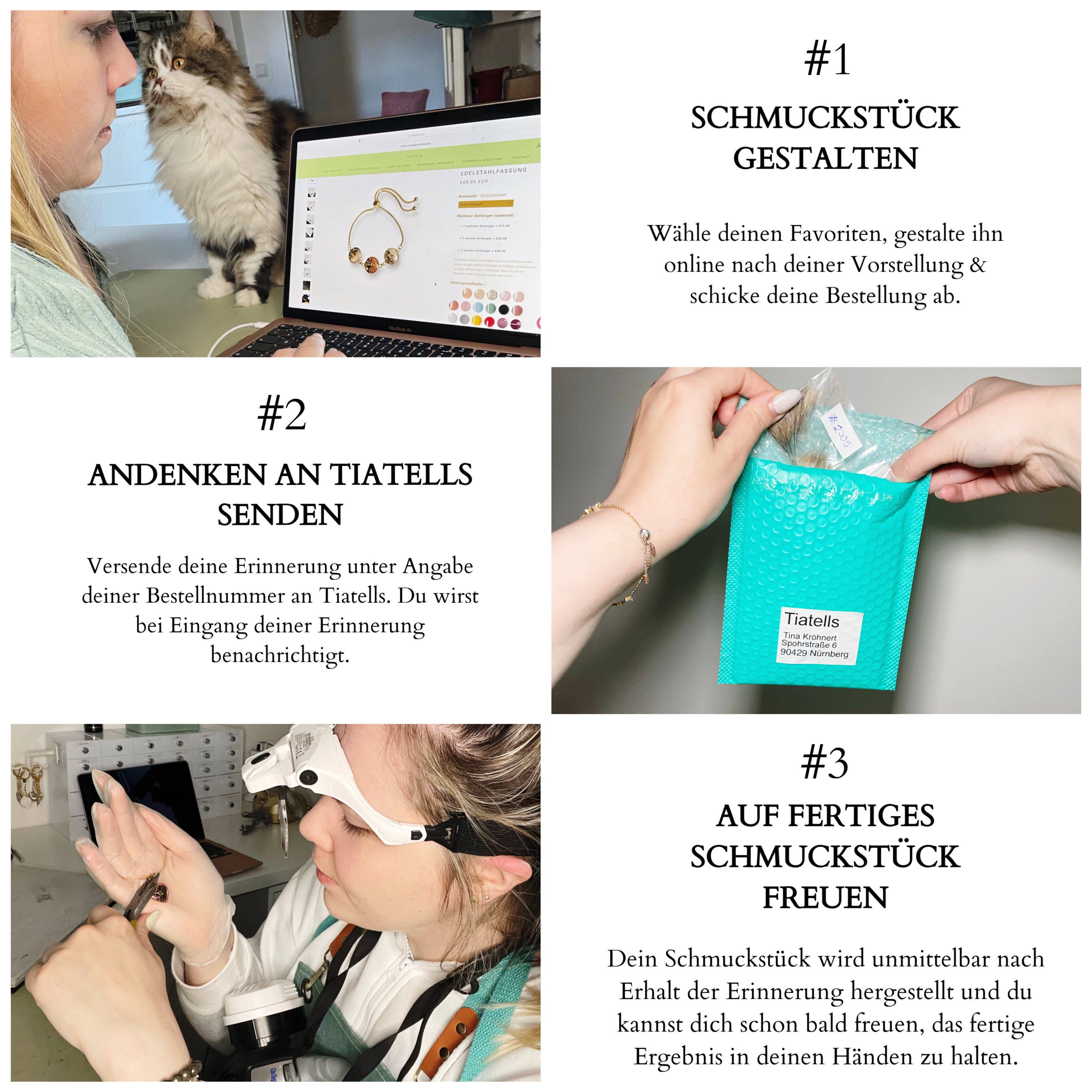 Aufsteller mit Fell & Foto
